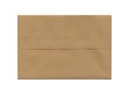 JAM Paper® A8 5 1 2 x 8 1 8 Passport Recycled Envelope Ginger Brown 25 envelopes per pack