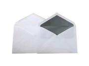 JAM Paper® Wedding Envelope Sets White with Silver Lined Envelopes 5.75 x 8 Pack of 50 Inner 50 Outer Envelopes