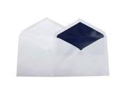 JAM Paper® Wedding Envelope Sets Soft White with Navy Blue Lined Envelopes 5.75 x 8 Pack of 50 Inner 50 Outer Envelopes