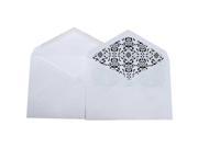 JAM Paper® Wedding Envelope Sets White with Castilian Lined Envelopes 5.75 x 8 Pack of 50 Inner 50 Outer Envelopes