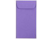 JAM Paper® 7 Coin 3.5 x 6.5 inches Brite Hue Violet Purple 25 envelopes per pack