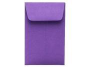 JAM Paper® 1 Coin Envelope 2.25 x 3.5 inches Gravity Grape Purple 25 envelopes per pack