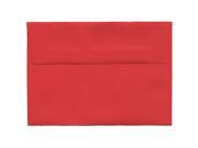 JAM Paper® 4bar A1 3 5 8 x 5 1 8 Recycled Paper Invitation Envelope Brite Hue Christmas Red 25 envelopes per pack