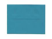 JAM Paper® A2 4 3 8 x 5 3 4 Recycled Paper Envelopes Brite Hue Sea Blue 25 Envelopes per Pack