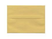 JAM Paper® A7 5 1 4 x 7 1 4 Passport Recycled Paper Invitation Envelope Straw Yellow 25 envelopes per pack