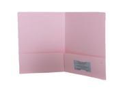 JAM Paper® 9 x 12 Paper Two Paper Pocket Presentation Folder Baby Pink Sold individually