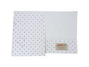 JAM Paper® 9 x 12 Handmade Recycled Tree Free Folder White with Burgundy Dots sold individually