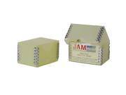 Yellow Frost Plastic Business Card Box with Metal Edge 2 1 4 x 3 1 2 x 2 100 boxes