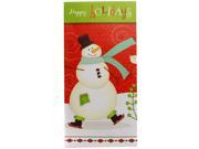 JAM Paper® Happy Holidays Snowman Christmas Cards with Gift Card Slot 6 Cards and Envelopes per pack