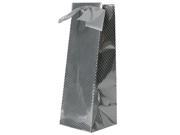 Silver Foil Diagonal Pinstripe Wine Bags 100 bags per pack