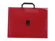 JAM Paper® Plastic Portfolio Carry Case 10x13x1.5 Red Sold Individually