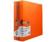 JAM Paper® Designders Orange Glass Twill 3 Inch 3 Ring Binders Sold Individually
