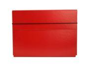 JAM Paper® Strong Thin Portfolio Carrying Case with Elastic Band Closure 9 1 4 x 1 2 x 12 1 2 Red Sold Individually