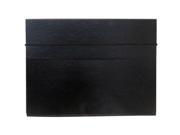 JAM Paper® Strong Thin Portfolio Carrying Case with Elastic Band Closure 9 1 4 x 1 2 x 12 1 2 Black Sold Individually