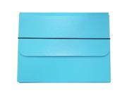 JAM Paper® Strong Portfolio Carrying Case with Elastic Band Closure 10 x 1 1 4 x 13 1 4 Sky Blue Sold Individually