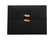JAM Paper® Button String Portfolios 9 x 11 3 4 x 5 8 Black Rainforest Sold Individually