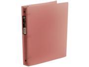 Pink Frosted 1 Inch Binder sold individually