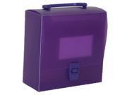 Purple Plastic Lunchbox Art Case with Handles 7x7x3 Sold individually