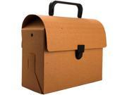 Brown Kraft Lunchbox Art Case with Handles 6x9x4 Sold individually