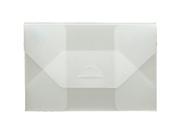 JAM Paper® Tuck Flap Portfolio Envelopes Small 4 1 4 x 6 1 4 x 1 4 Clear Frost Sold individually