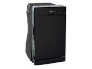 Avanti 18" Built-in Energy Star Dishwasher - Black