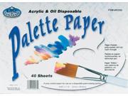 Disposable Palette Paper Pad 8.25 X11.5 40 Sheets