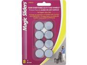 8-Pk. Sliding Furniture Discs, 1" Round MAGIC SLIDERS 