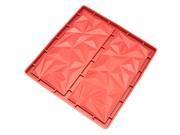 Freshware CB-811RD 2-Cavity Diamond Silicone Mold for Making