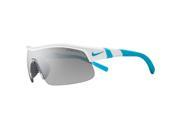 Nike Show X1 Sunglasses White/Turquoise Frame w/Grey Lenses EV0617 147