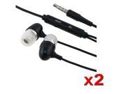 Insten Black 3.5mm Cell Phone Wired Headset Speakers