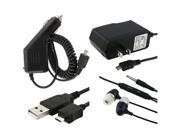 Headset Data Cable Travel Charger Car Charger compatible with Nokia N85 N96