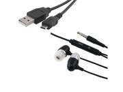 Insten 3.5mm Cell Phone Wired Headset Speakers