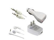 Insten White Cell Phone Chargers Cables