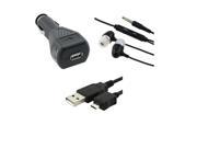 Car Charger USB Data Cord Headset Compatible With Samsung© Infuse 4G