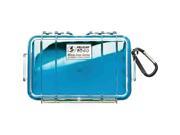 PELICAN 1040 026 100 Blue 1040 Micro Case with Clear Lid and Carabineer