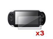 3 x Reusable Crystal Clear Screen Protector for Sony PS vita