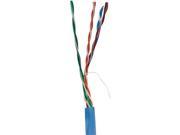 VERICOM MBW5U 02400 CAT 5E UTP Plenum Rated CMP Cable 1 000ft Pull Box Blue