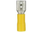 Install Bay Yvfd250 Non Insulated Female Quick Disconnect 100 Pack Yellow; 12 10 Gauge; .250