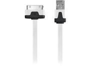 Iessentials Ipl Fdc Wt 30 Pin Charge Sync Flat Cable 3.3Ft White