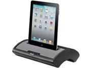 IHOME ID55B portable stereo system compatible with iPad / iPhone / iPod / black