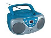 SYLVANIA SRCD243M BLUE Portable CD Radio Boom Box Blue