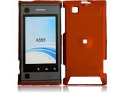 Hrw For Motorola Devour A555 Rubberized Cover Case - Orange