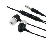eForCity 3.5mm In Ear Headset w On off Mic Compatible With Motorola Flipout Black