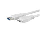 eForCity Premium Quality Super Speed 3FT USB 3.0 Type A Male to Micro Type B Male Charging Data Cable White