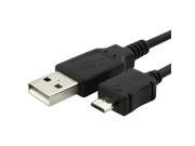 eForCity Sync Charge USB Cable Black For BlackBerry Storm 2 9550