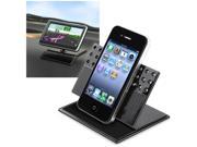 eForCity Universal Car Dashboard 360 degree Swivel Phone Holder Compatible with HTC One M7 Black