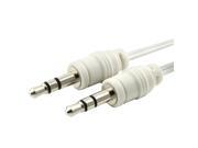 eForCity White Retractable 3.5mm Audio Extension Cable M M For Apple iPhone 4 4S