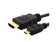 eForCity High Speed HDMI A to D M M Cable with Ethernet For Blackberry Z10 6FT Black