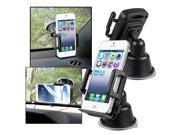 eForCity Suction Mount In Car Phone Holder For Apple iPhone 6 Nexus 5X 5P Black