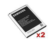 2X Samsung Galaxy Note II N7100 Standard Battery [OEM] EB595675LA A